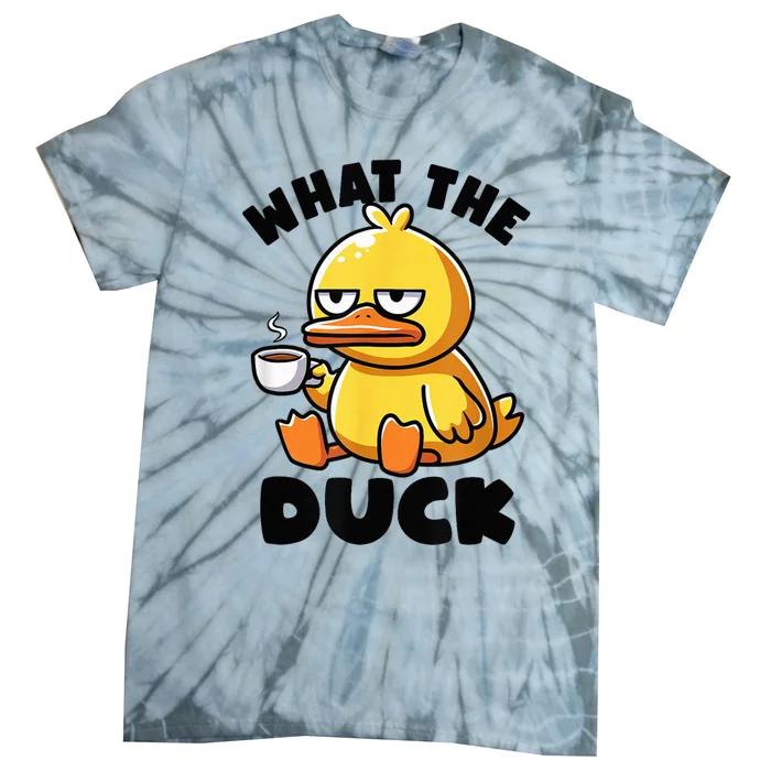 What The Duck Owner I Love Ducks Lover Funny Rubber Duck Tie-Dye T-Shirt