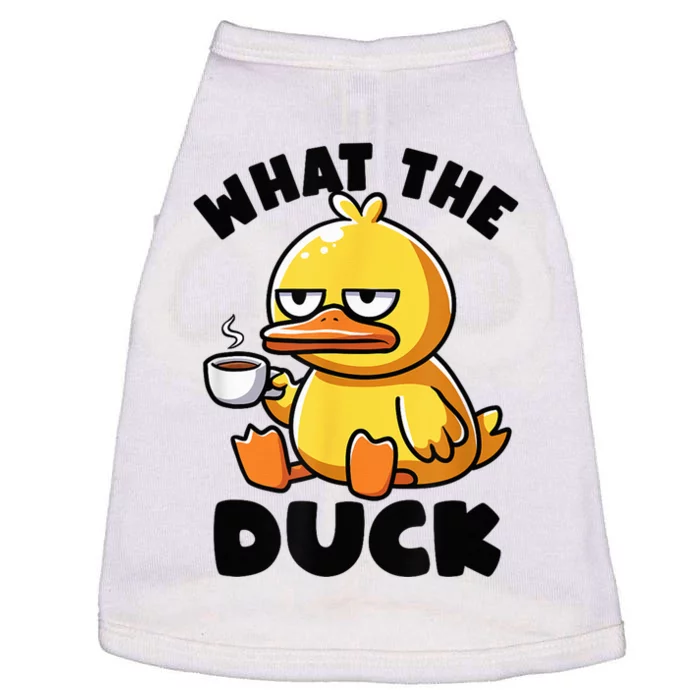 What The Duck Owner I Love Ducks Lover Funny Rubber Duck Doggie Tank