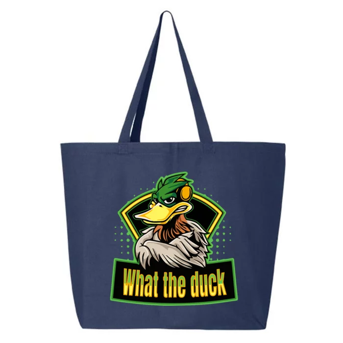 What The Duck Funny Duck Pun Funny Puns Duck Gamer Video Games 25L Jumbo Tote