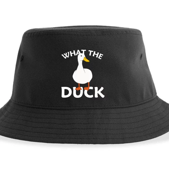 What The Duck Funny Ducks Sustainable Bucket Hat