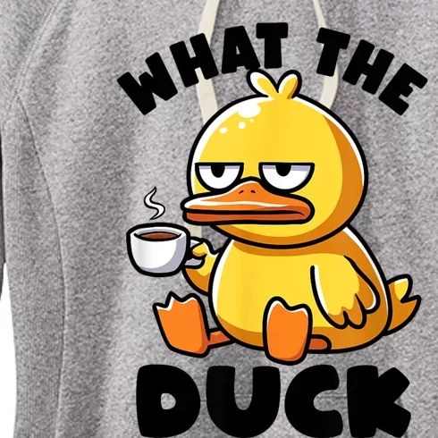 What The Duck Owner I Love Ducks Lover Funny Rubber Duck Women's Fleece Hoodie