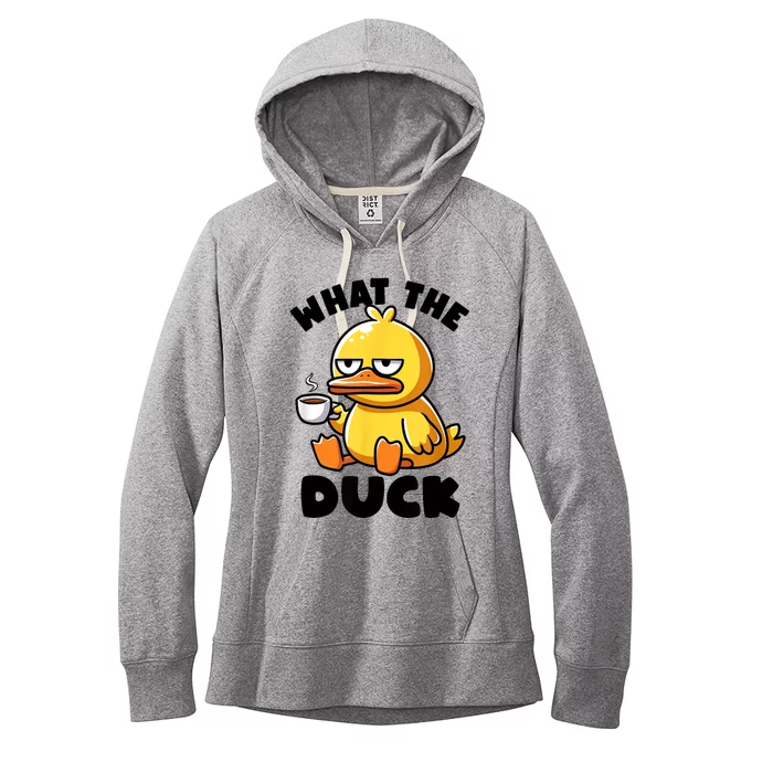 What The Duck Owner I Love Ducks Lover Funny Rubber Duck Women's Fleece Hoodie