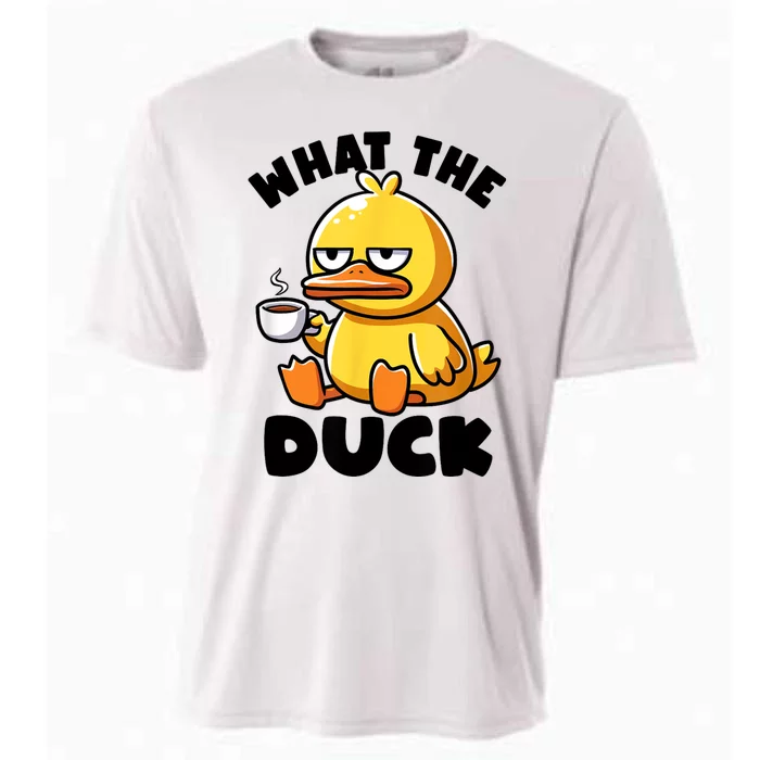 What The Duck Owner I Love Ducks Lover Funny Rubber Duck Cooling Performance Crew T-Shirt