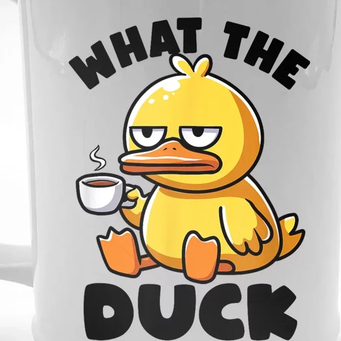 What The Duck Owner I Love Ducks Lover Funny Rubber Duck Front & Back Beer Stein