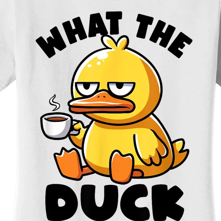 What The Duck Owner I Love Ducks Lover Funny Rubber Duck Women's T-Shirt