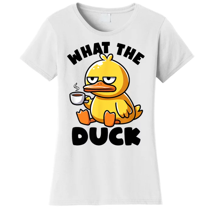 What The Duck Owner I Love Ducks Lover Funny Rubber Duck Women's T-Shirt