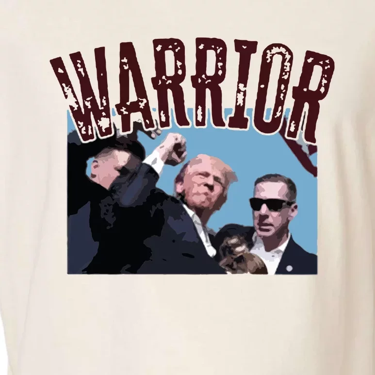 Warrior Trump Donald Trump Fight Garment-Dyed Women's Muscle Tee