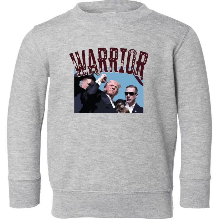 Warrior Trump Donald Trump Fight Toddler Sweatshirt