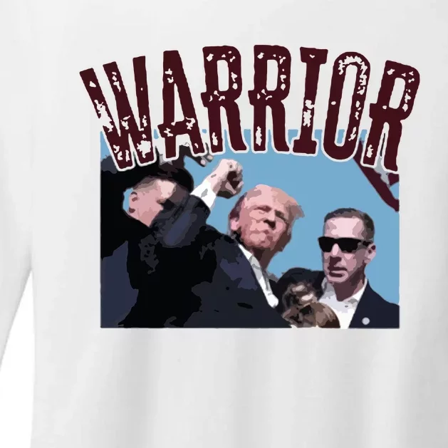 Warrior Trump Donald Trump Fight Womens CVC Long Sleeve Shirt