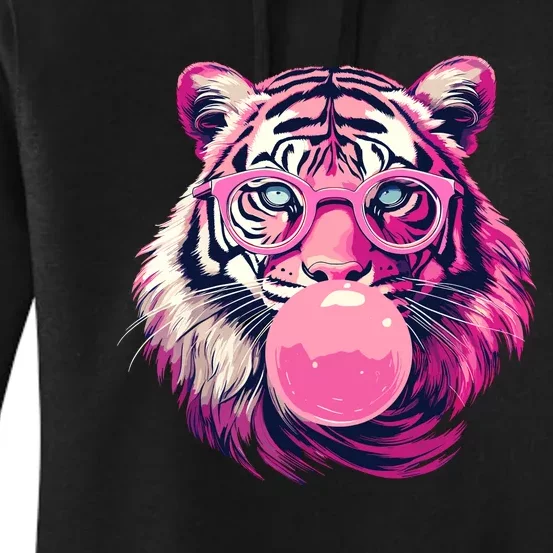 WoS Tiger Designs Tiger Face Wild Animal Cute Tiger Women's Pullover Hoodie