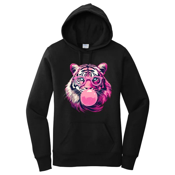 WoS Tiger Designs Tiger Face Wild Animal Cute Tiger Women's Pullover Hoodie