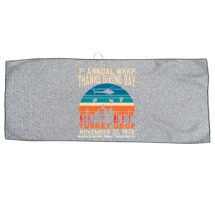 WKRP Turkey Drop 1978 Large Microfiber Waffle Golf Towel