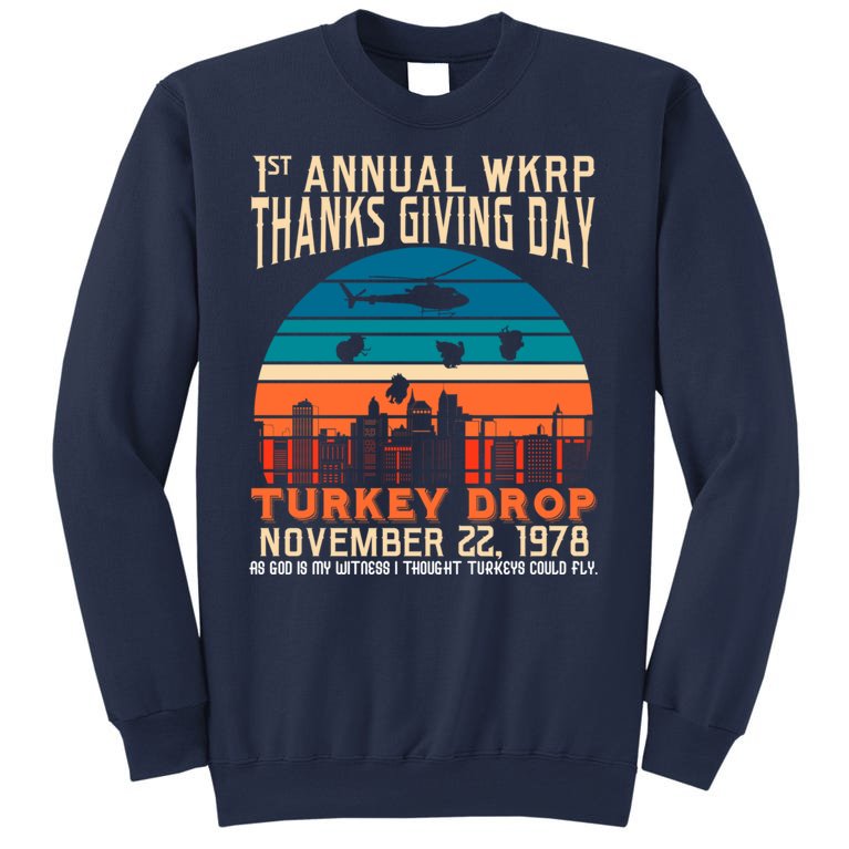 WKRP Turkey Drop 1978 Sweatshirt