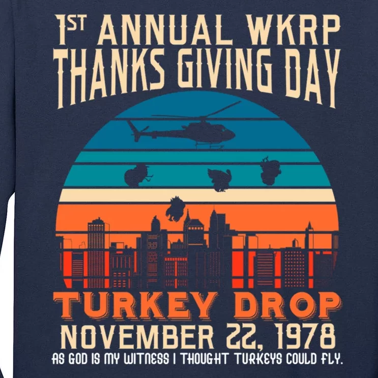 WKRP Turkey Drop 1978 Tall Long Sleeve T-Shirt