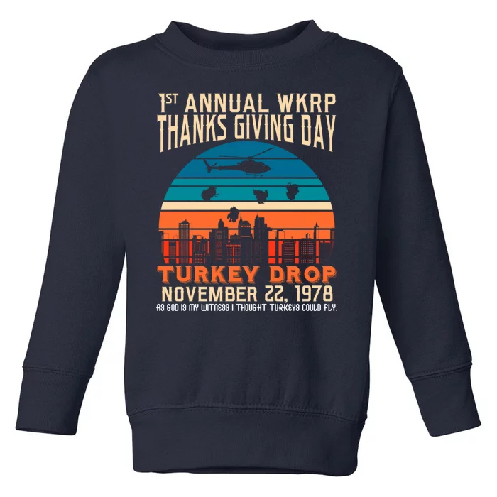 WKRP Turkey Drop 1978 Toddler Sweatshirt