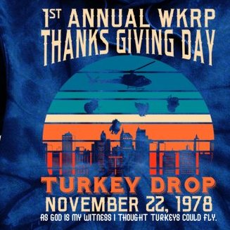WKRP Turkey Drop 1978 Tie Dye Hoodie