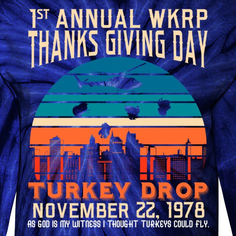 WKRP Turkey Drop 1978 Tie-Dye Long Sleeve Shirt