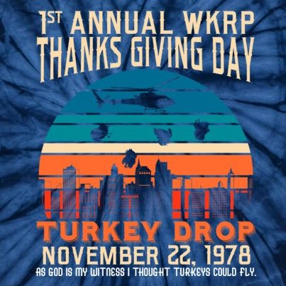 WKRP Turkey Drop 1978 Tie-Dye T-Shirt