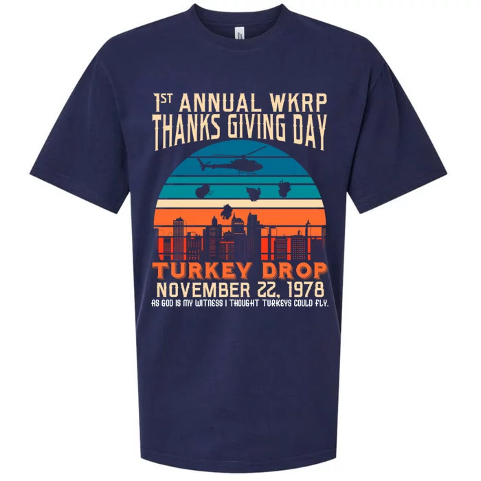 WKRP Turkey Drop 1978 Sueded Cloud Jersey T-Shirt