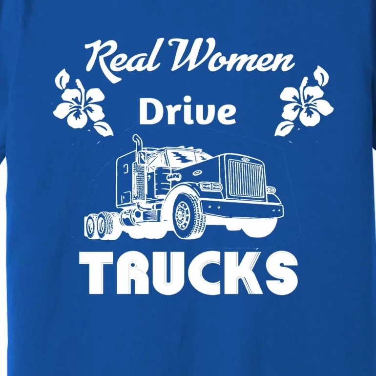 Wo Trucker Driver Semigifttruck Big Rig 2 Cute Gift Premium T-Shirt