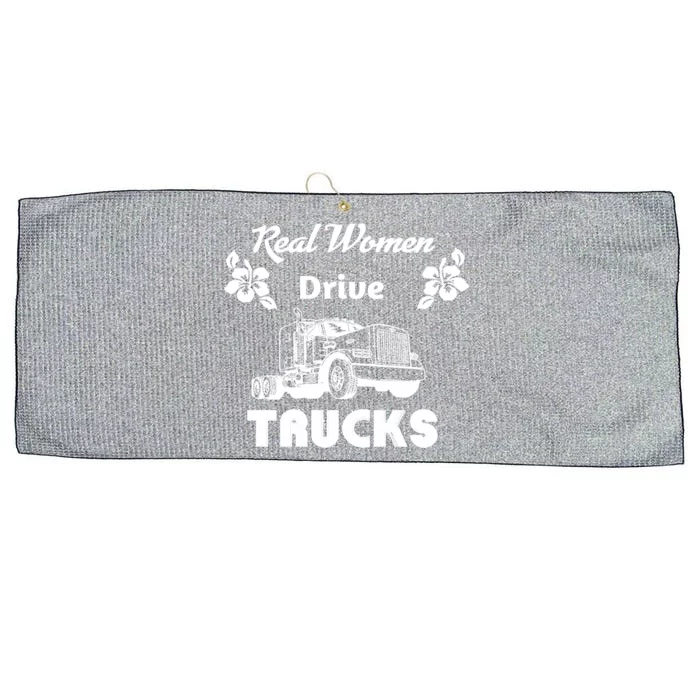 Wo Trucker Driver Semigifttruck Big Rig 2 Cute Gift Large Microfiber Waffle Golf Towel