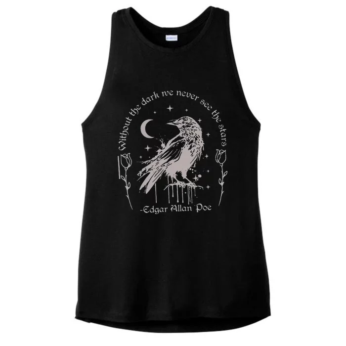 Without The Dark We Never See The Stars Teacher Ladies Tri-Blend Wicking Tank