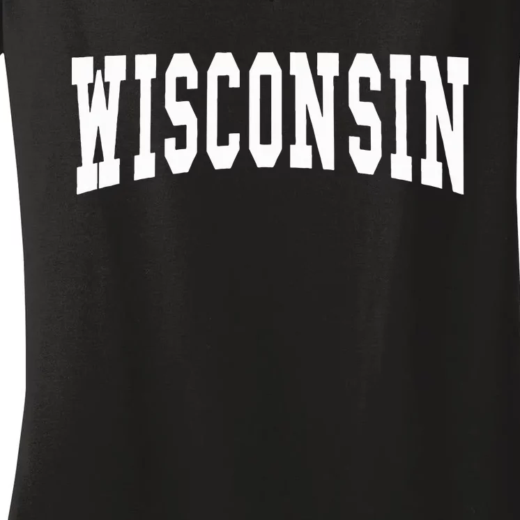 Wisconsin Throwback Design Classic Women's V-Neck T-Shirt