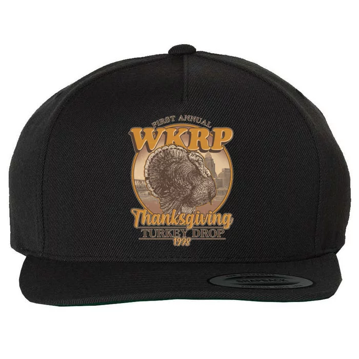 WKRP Turkey Drop 1978 Wool Snapback Cap