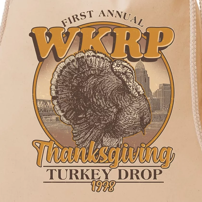 WKRP Turkey Drop 1978 Drawstring Bag