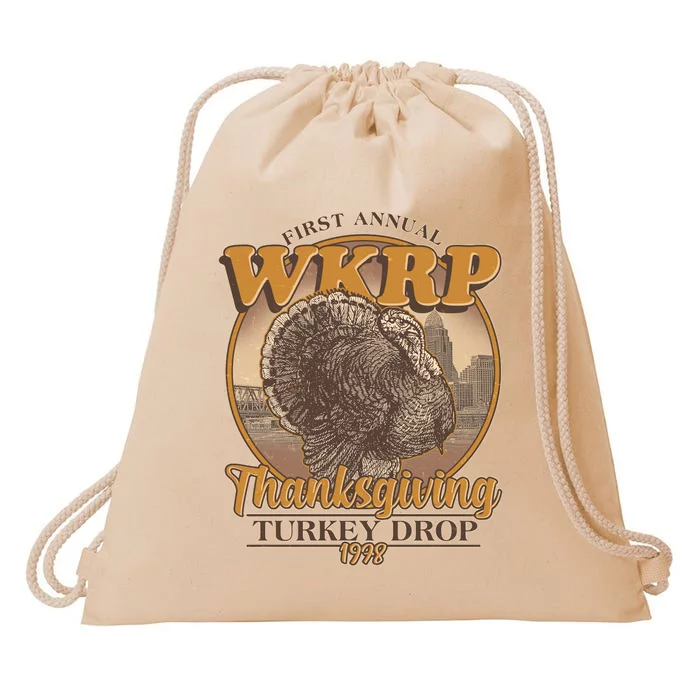 WKRP Turkey Drop 1978 Drawstring Bag