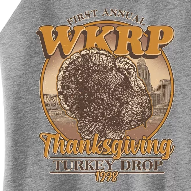 WKRP Turkey Drop 1978 Women’s Perfect Tri Rocker Tank