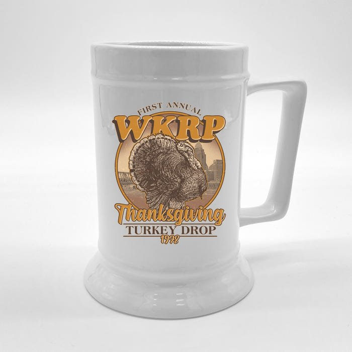 WKRP Turkey Drop 1978 Front & Back Beer Stein