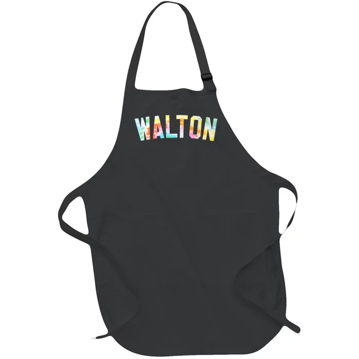 Walton Tie Dye Honored Walton 2024 Tiedye Warmups Full-Length Apron With Pocket