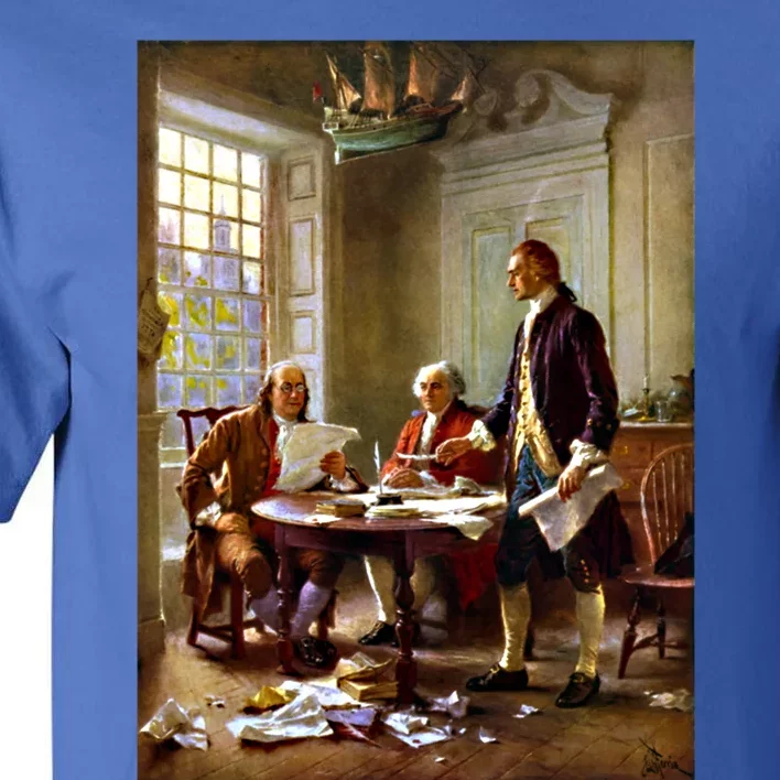 Writing The Declaration Of Independence Meaningful Gift Tall T-Shirt