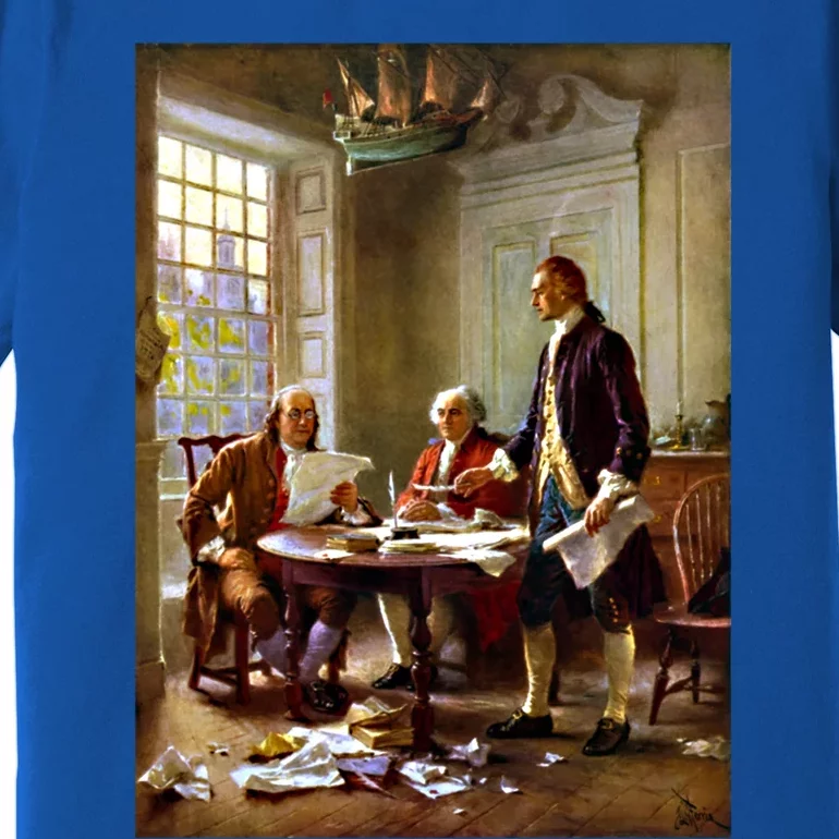 Writing The Declaration Of Independence Meaningful Gift Premium T-Shirt