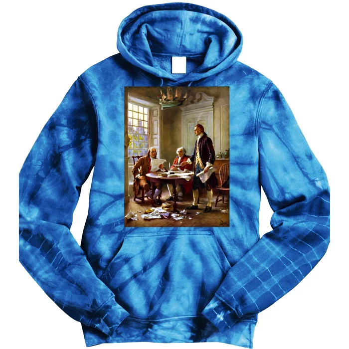 Writing The Declaration Of Independence Meaningful Gift Tie Dye Hoodie