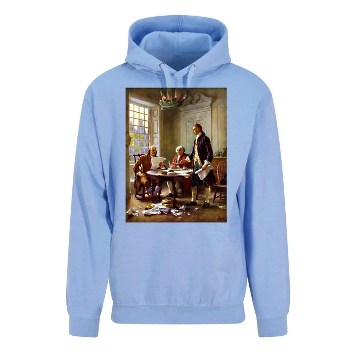 Writing The Declaration Of Independence Meaningful Gift Unisex Surf Hoodie