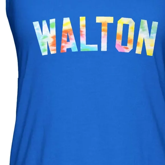 Walton Tie Dye Tees Honored Walton 2024 Tiedye Warmups Ladies Essential Flowy Tank