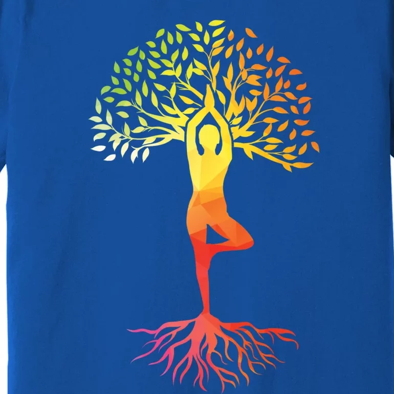 Wo Tie Dye Yoga Tree Of Life Yoga Zen Meditation Namaste Gift Premium T-Shirt