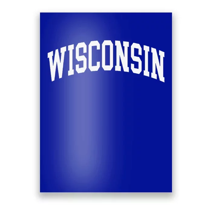 Wisconsin Throwback Design Classic Poster