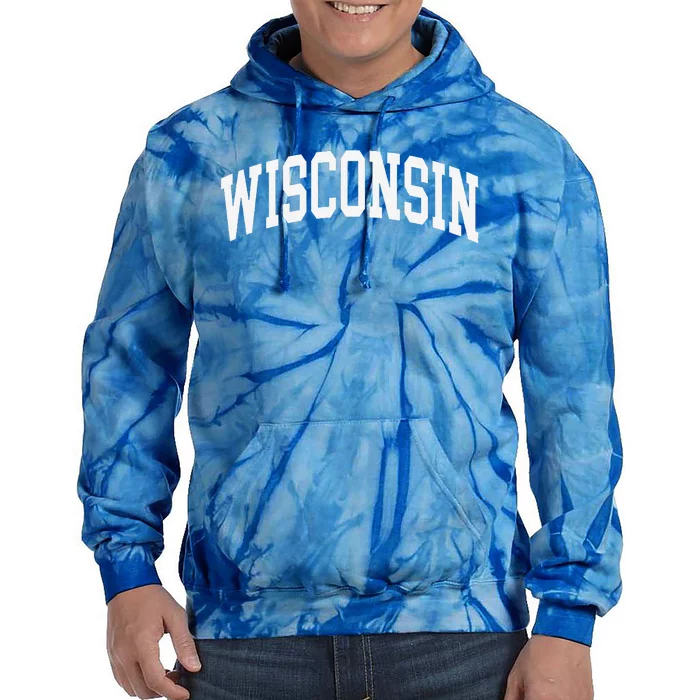 Wisconsin Throwback Design Classic Tie Dye Hoodie