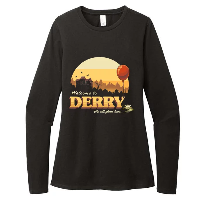 Welcome To Derry It Terror Movie Book Horror Killer Clown Womens CVC Long Sleeve Shirt