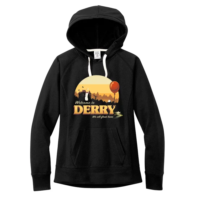 Welcome To Derry It Terror Movie Book Horror Killer Clown Women's Fleece Hoodie