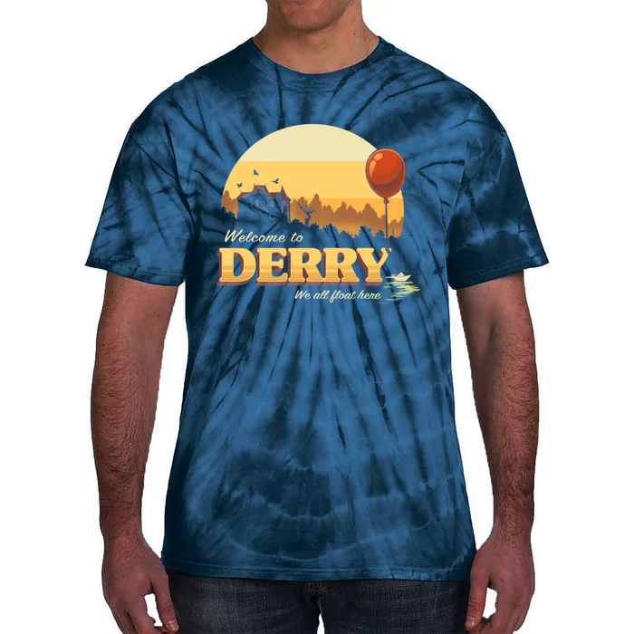 Welcome To Derry It Terror Movie Book Horror Killer Clown Tie-Dye T-Shirt