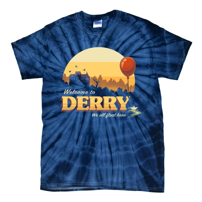 Welcome To Derry It Terror Movie Book Horror Killer Clown Tie-Dye T-Shirt