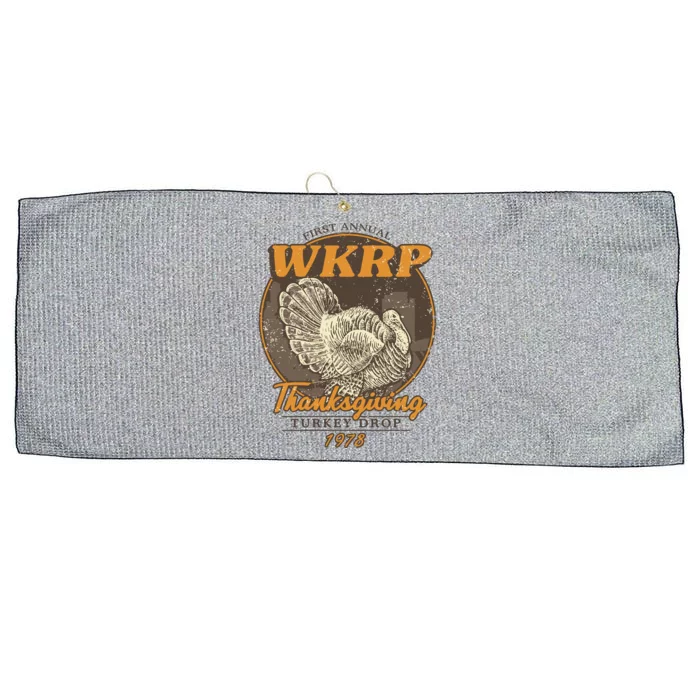 Wkrp Turkey Drop Large Microfiber Waffle Golf Towel