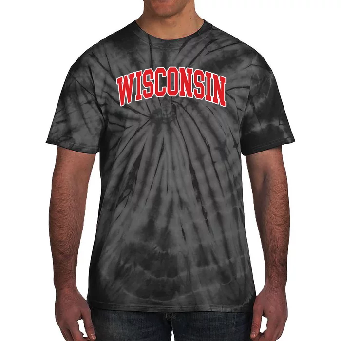 Wisconsin Throwback Design Classic Tie-Dye T-Shirt