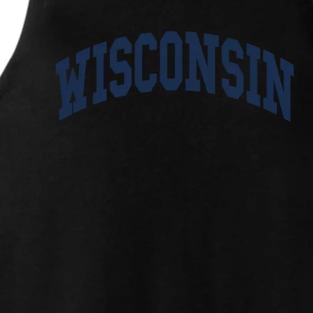 Wisconsin Throwback Design Classic Ladies Tri-Blend Wicking Tank