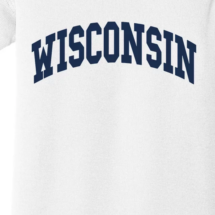 Wisconsin Throwback Design Classic Baby Bodysuit