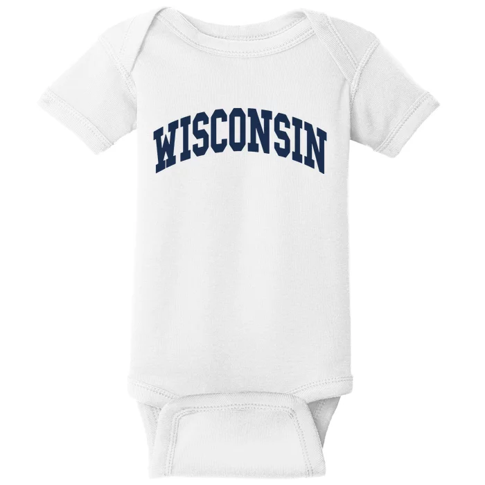 Wisconsin Throwback Design Classic Baby Bodysuit